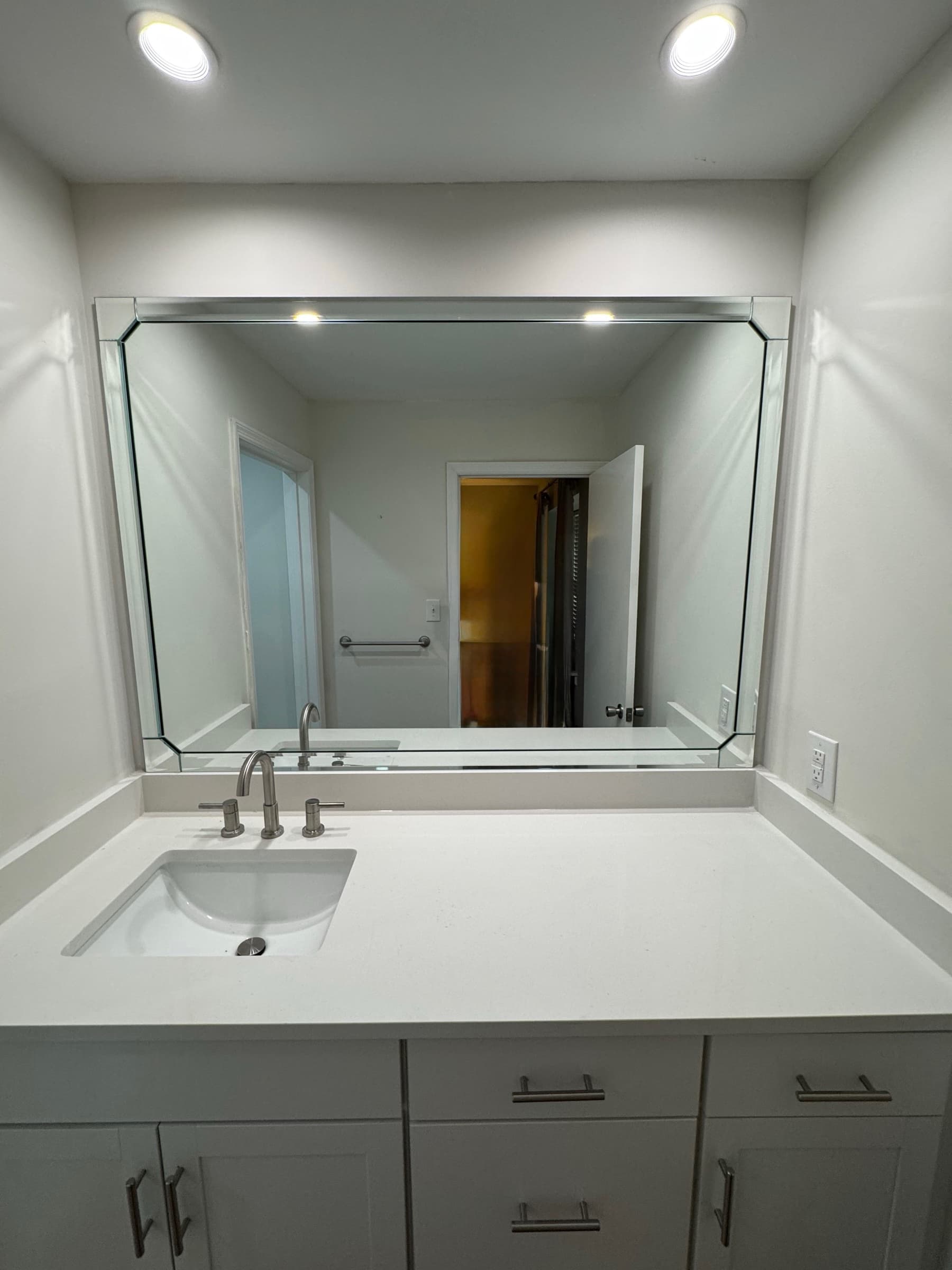 Custom Beveled Vanity Mirror