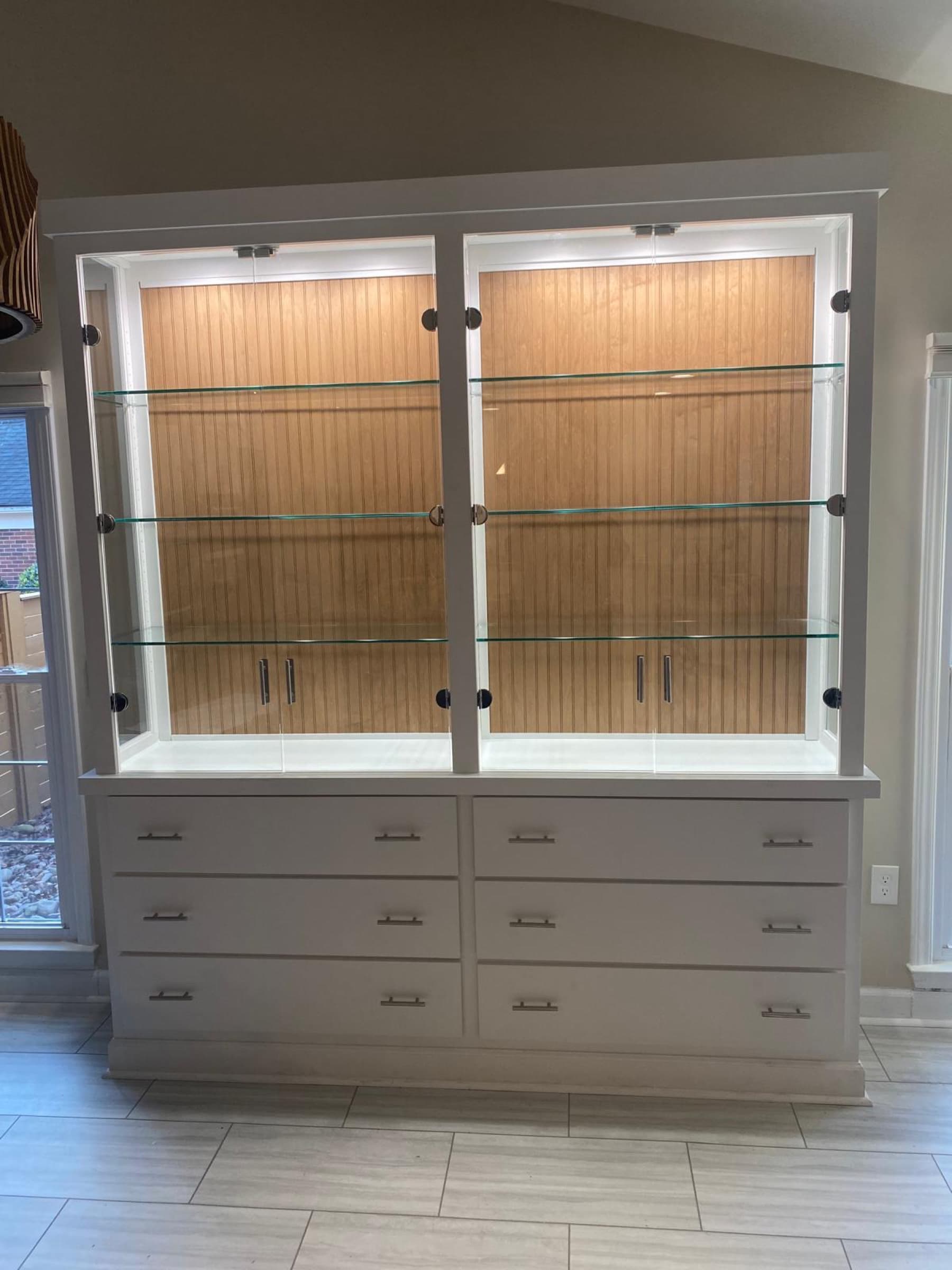 Glass Shelving Cabinet