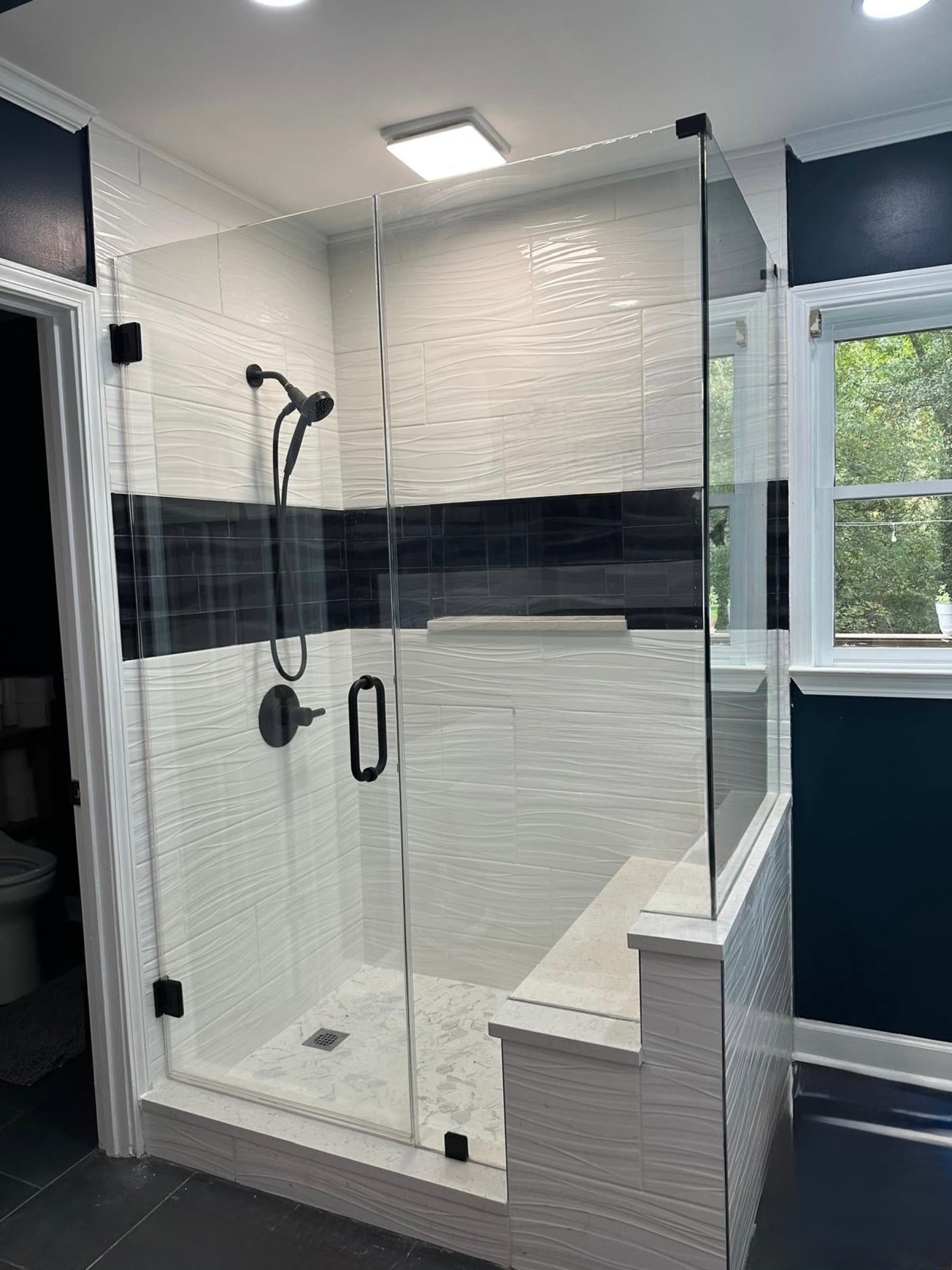 Black Hardware Shower Enclosure