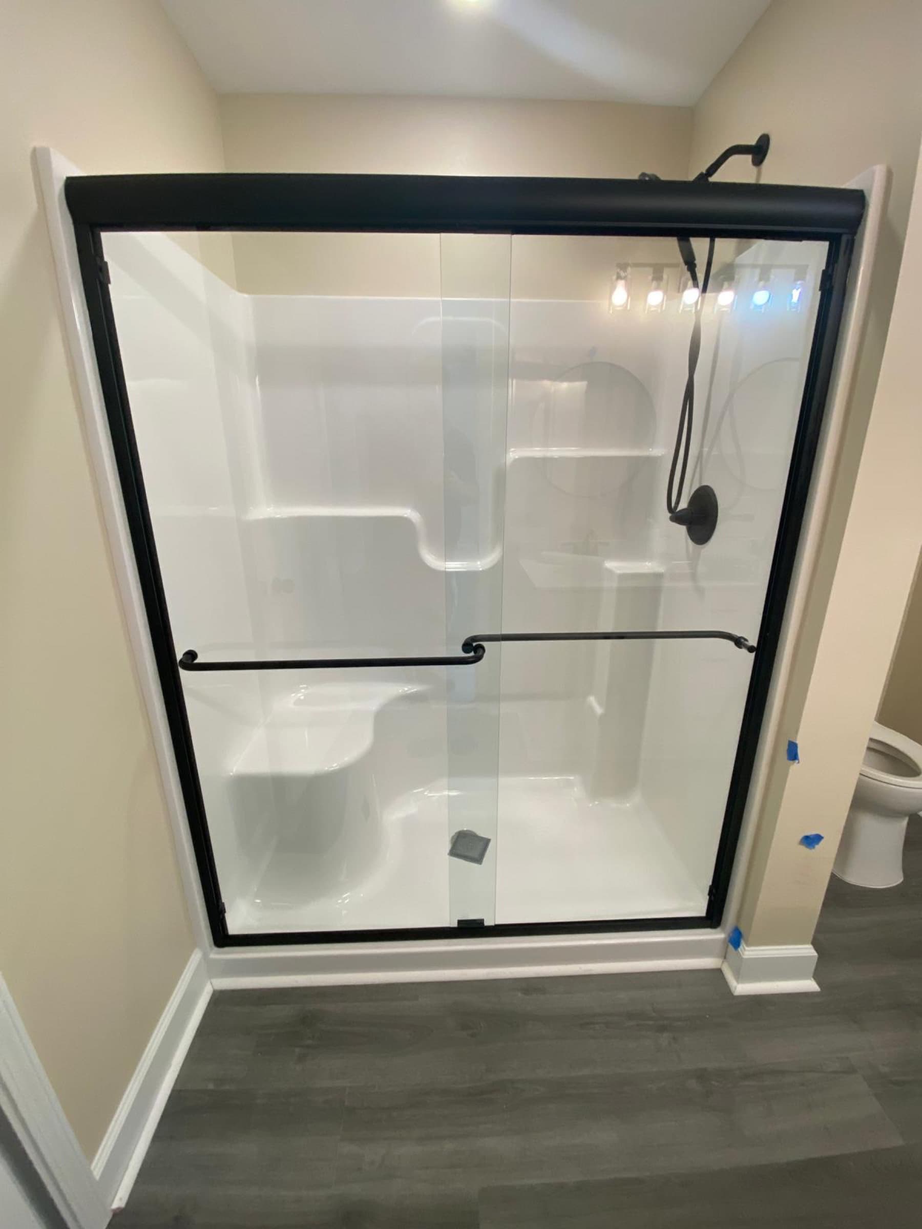 Semi-Frameless Bypass Doors